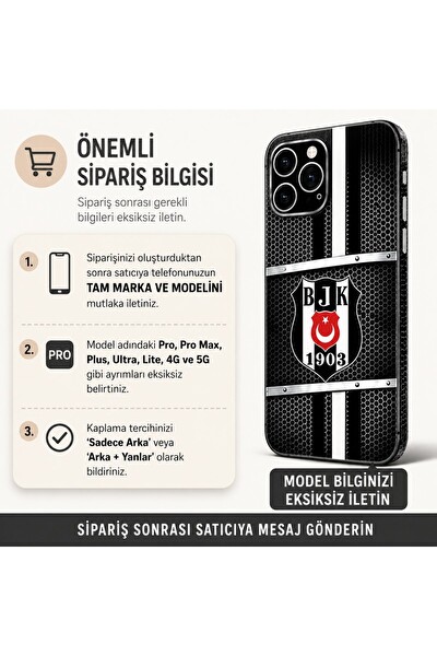 Piyatech Kartal 1903 Siyah Beyaz Tüm Telefon Modellerine Uyumlu Kaplama Sipariş Sonrası Marka ve Modelinizi İletiniz