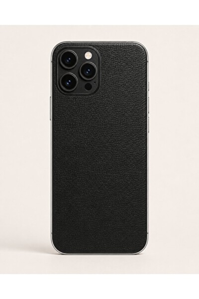 Piyatech Siyah Saten Deri Tüm Telefon Modellerine Uyumlu Kaplama Sipariş Sonrası Marka ve Modelinizi İletiniz