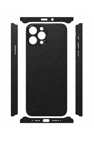 Piyatech Siyah Saten Deri Tüm Telefon Modellerine Uyumlu Kaplama Sipariş Sonrası Marka ve Modelinizi İletiniz