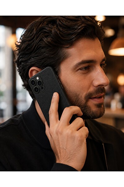 Piyatech Siyah Saten Deri Tüm Telefon Modellerine Uyumlu Kaplama Sipariş Sonrası Marka ve Modelinizi İletiniz