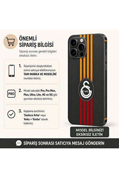 Piyatech Aslan 1905 Şerit Tüm Telefon Modellerine Uyumlu Kaplama Sipariş Sonrası Marka ve Modelinizi İletiniz