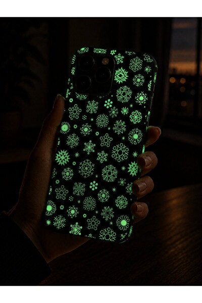 Piyatech Fosforlu Gece Kar Taneleri Tüm Telefon Modellerine Uyumlu Kaplama Sipariş Sonrası Marka ve Modelinizi İletiniz