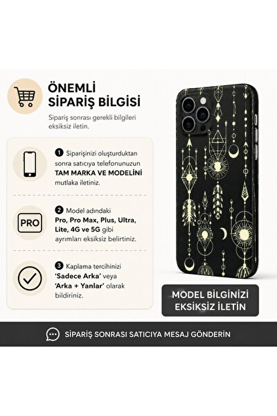 Piyatech Fosforlu Gece Tılsımı Tüm Telefon Modellerine Uyumlu Kaplama Sipariş Sonrası Marka ve Modelinizi İletiniz