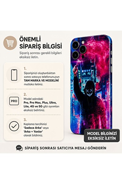 Piyatech Neon İsyan Tüm Telefon Modellerine Uyumlu Kaplama Sipariş Sonrası Marka ve Modelinizi İletiniz