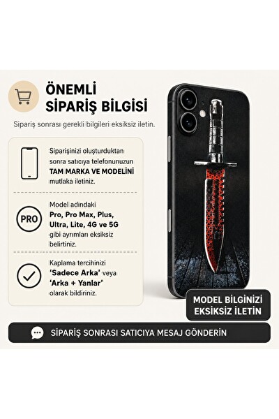 Piyatech Kızıl Muhafız Tüm Telefonlara Uyumlu Kaplama - Sipariş Sonrası Marka ve Modelinizi İletiniz