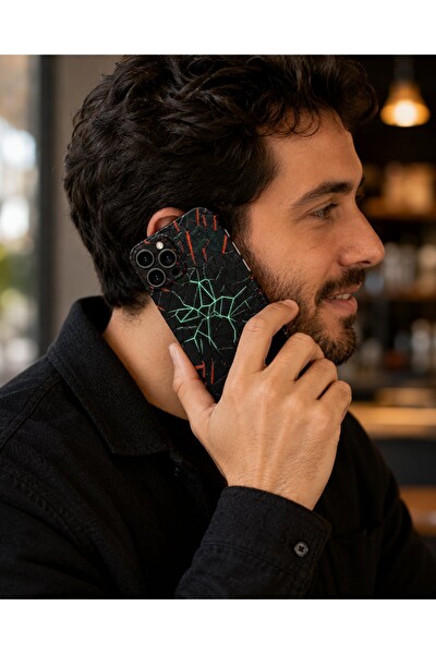 Piyatech Neon Kırık Hatlar Tüm Telefonlara Uyumlu Kaplama - Sipariş Sonrası Marka ve Modelinizi İletiniz