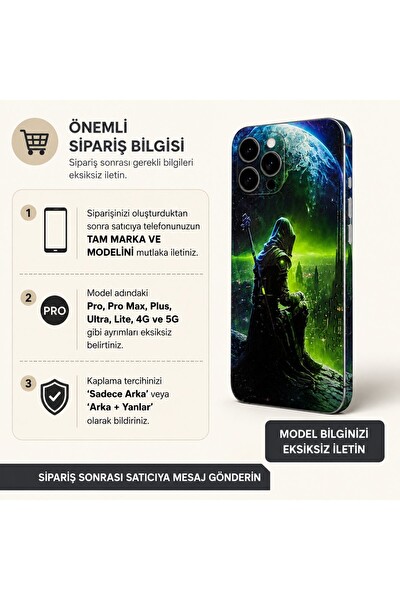 Piyatech Neon Galaksi Muhafızı Tüm Telefonlara Uyumlu Kaplama - Sipariş Sonrası Marka ve Modelinizi İletiniz