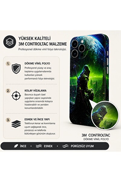 Piyatech Neon Galaksi Muhafızı Tüm Telefonlara Uyumlu Kaplama - Sipariş Sonrası Marka ve Modelinizi İletiniz