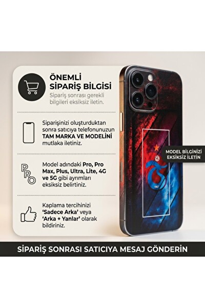 Piyatech Bordo Mavi Logo Tüm Telefon Modellerine Uyumlu Kaplama Sipariş Sonrası Marka ve Modelinizi İletiniz