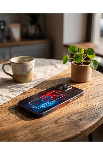 Piyatech Bordo Mavi Logo Tüm Telefon Modellerine Uyumlu Kaplama Sipariş Sonrası Marka ve Modelinizi İletiniz