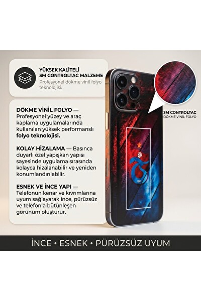 Piyatech Bordo Mavi Logo Tüm Telefon Modellerine Uyumlu Kaplama Sipariş Sonrası Marka ve Modelinizi İletiniz
