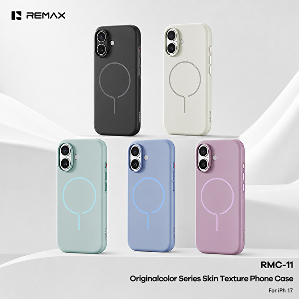 Remax RMC-11 Apple iPhone 17 MagSafe Uyumlu Metal Tuşlu Premium Kılıf Yeşil
