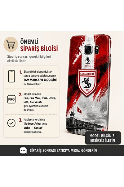 Piyatech Samsunspor Tüm Telefonlara Uyumlu Kaplama Sipariş Sonrası Marka ve Modelinizi İletiniz