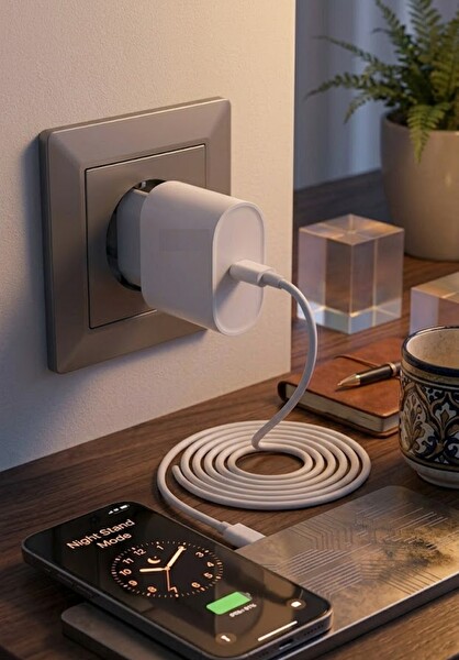 Başkenttekno C5T 20W PD Başlık Type-C - Type-C Şarj Kablosu Seti