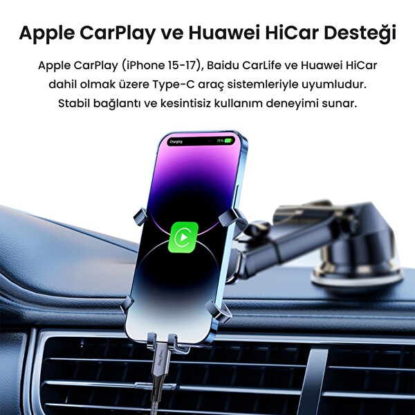 VegGieg USB-A to USB-C 60W 3A Type-C Hızlı Şarj ve Data Kablosu 1.2 Metre