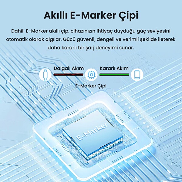 VegGieg USB-A to USB-C 60W 3A Type-C Hızlı Şarj ve Data Kablosu 1.2 Metre