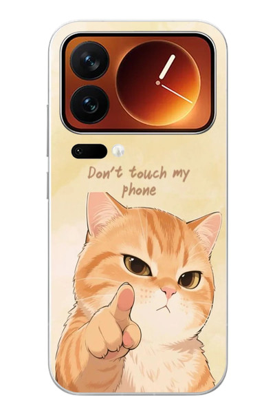 Le Balvo Xiaomi 17 Pro Max Uyumlu Dont Touch My Phone Baskılı Silikon Kılıf