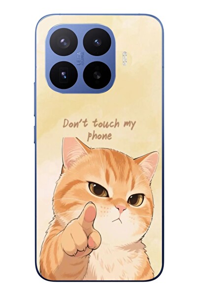 Le Balvo Xiaomi 17T Pro Uyumlu Dont Touch My Phone Baskılı Silikon Kılıf