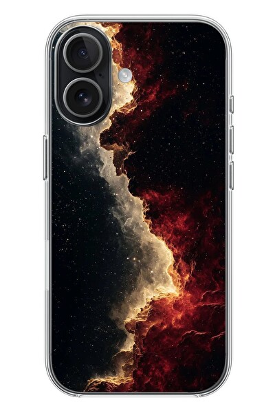 Le Balvo iPhone 17 Uyumlu Uzay Boşluğu Baskılı Silikon Kılıf