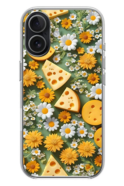 Le Balvo iPhone 17 Uyumlu Peynirler Baskılı Silikon Kılıf