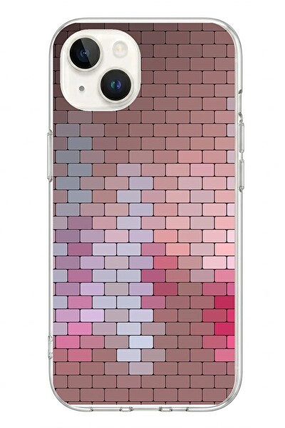 Le Balvo iPhone 13 - 14 Uyumlu Renkli Duvar Baskılı Silikon Kılıf