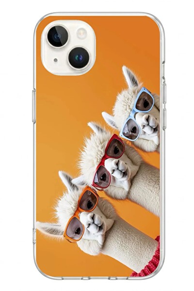 Le Balvo iPhone 13 - 14 Uyumlu Lamalar Baskılı Silikon Kılıf