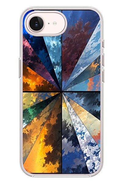 Le Balvo iPhone 17e Uyumlu Mevsim Geçişleri Baskılı Silikon Kılıf