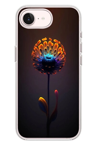Le Balvo iPhone 17e Uyumlu Büyülü Çiçek Baskılı Silikon Kılıf