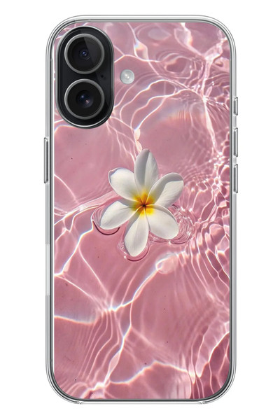 Le Balvo iPhone 17 Uyumlu Dalgalı Papatya Baskılı Silikon Kılıf