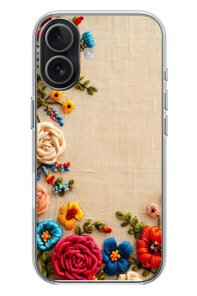 Le Balvo iPhone 17 Uyumlu İşlemeli İğne Oyası Baskılı Silikon Kılıf