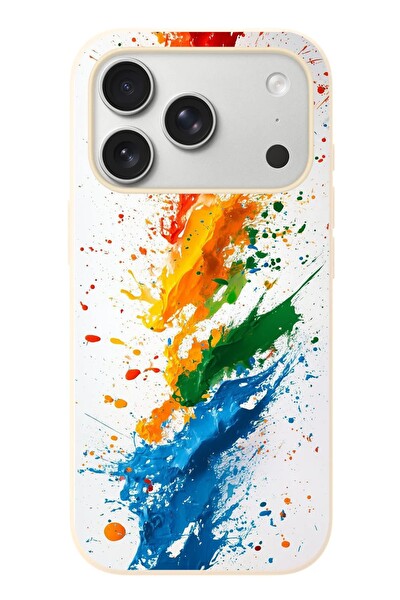 Le Balvo iPhone 17 Pro Uyumlu Renk Skalası Baskılı Silikon Kılıf