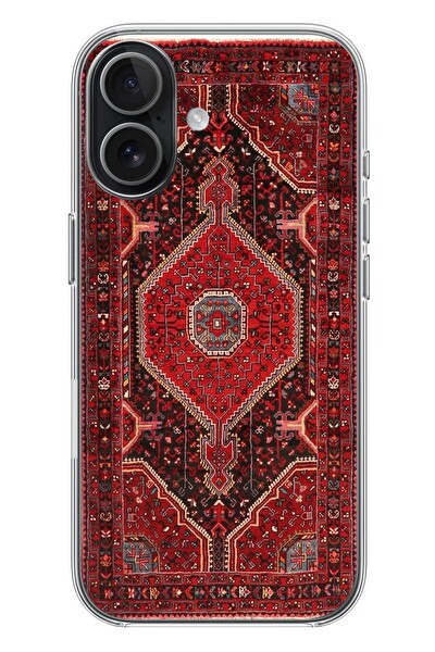 Le Balvo iPhone 17 Uyumlu Anadolu Halısı Baskılı Silikon Kılıf