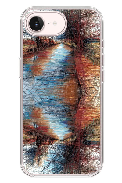 Le Balvo iPhone 17e Uyumlu Karışık Çizgiler Baskılı Silikon Kılıf