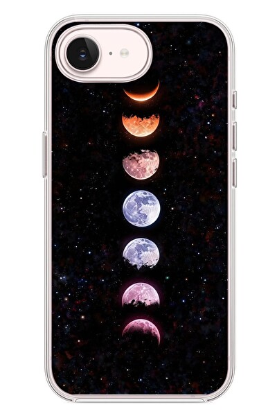 Le Balvo iPhone 17e Uyumlu Tüm Gezegenler Baskılı Silikon Kılıf