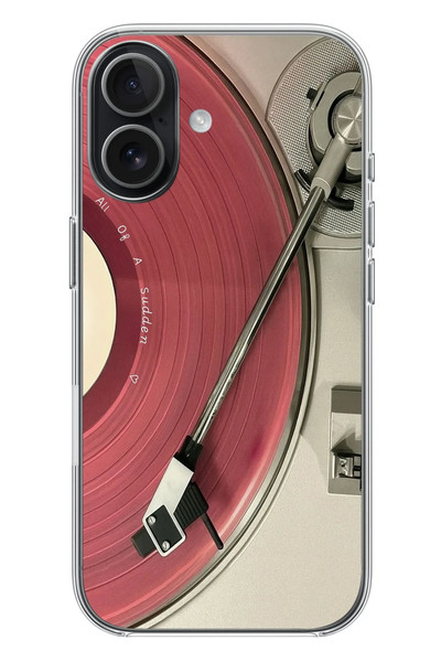 Le Balvo iPhone 17 Uyumlu Pembe Plak Baskılı Silikon Kılıf