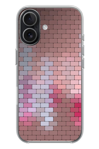 Le Balvo iPhone 17 Uyumlu Renkli Duvar Baskılı Silikon Kılıf