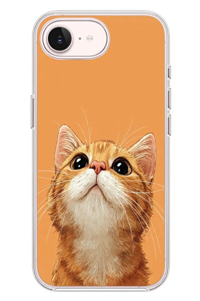 Le Balvo iPhone 17e Uyumlu Masum Kedi Baskılı Silikon Kılıf