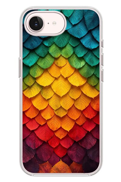 Le Balvo iPhone 17e Uyumlu Efsun Renk Demeti Baskılı Silikon Kılıf