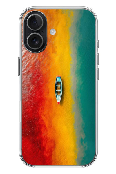 Le Balvo iPhone 17 Uyumlu Rengarenk Tekne Baskılı Silikon Kılıf
