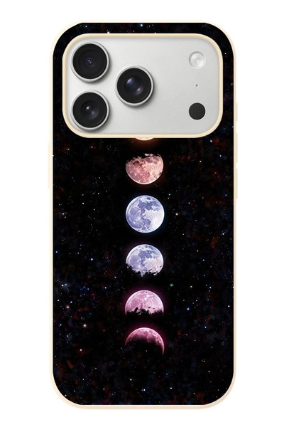 Le Balvo iPhone 17 Pro Uyumlu Tüm Gezegenler Baskılı Silikon Kılıf
