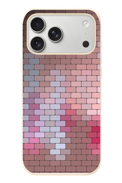 Le Balvo iPhone 17 Pro Max Uyumlu Renkli Duvar Baskılı Silikon Kılıf