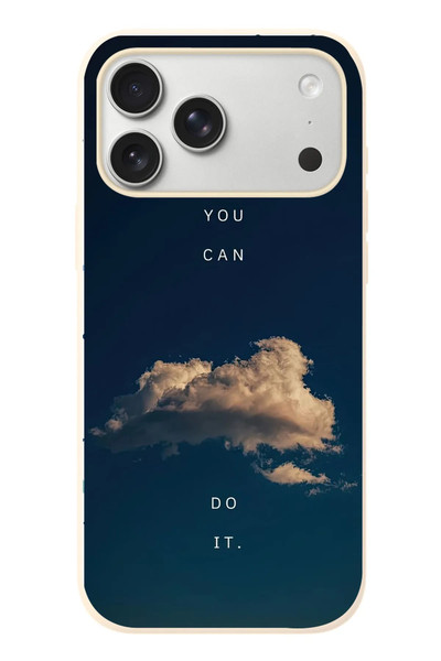 Le Balvo iPhone 17 Pro Max Uyumlu You Can Do İt Baskılı Silikon Kılıf