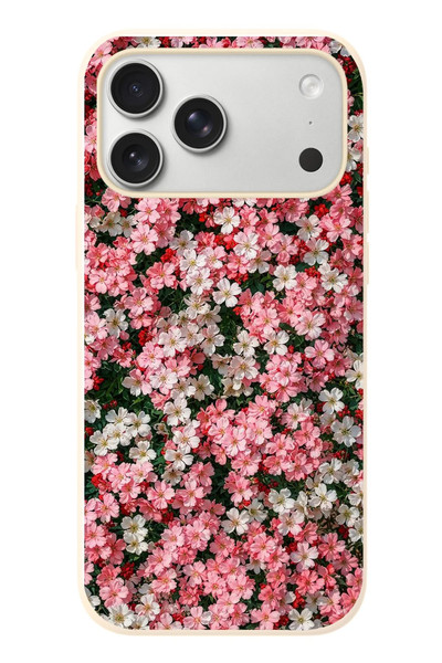 Le Balvo iPhone 17 Pro Max Uyumlu Ahenkli Papatyalar Baskılı Silikon Kılıf