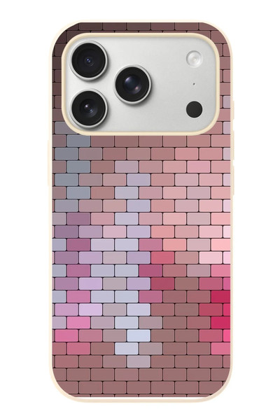 Le Balvo iPhone 17 Pro Uyumlu Renkli Duvar Baskılı Silikon Kılıf