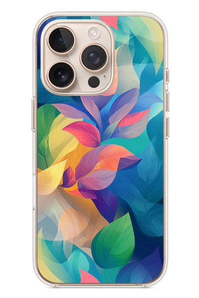 Le Balvo iPhone 16 Pro Uyumlu Yumuşak Dalgalı Baskılı Silikon Kılıf