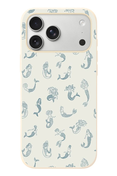 Le Balvo iPhone 17 Pro Max Uyumlu Deniz Kızları Baskılı Silikon Kılıf