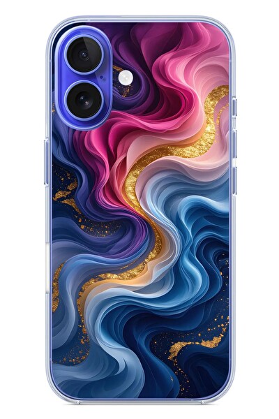 Le Balvo iPhone 16 Uyumlu Renk Katranı Baskılı Silikon Kılıf