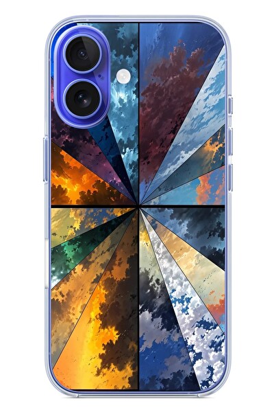 Le Balvo iPhone 16 Uyumlu Mevsim Geçişleri Baskılı Silikon Kılıf