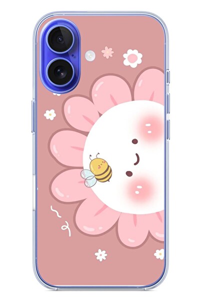 Le Balvo iPhone 16 Uyumlu Papatyam Baskılı Silikon Kılıf