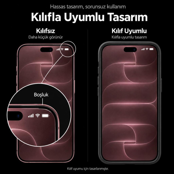 Engo Apple iPhone 18 Pro Max Uyumlu Mat Ekran Koruyucu A3717 6.9 İnç Yansıma ve Parlama Önleyici 9H Esnek Nano